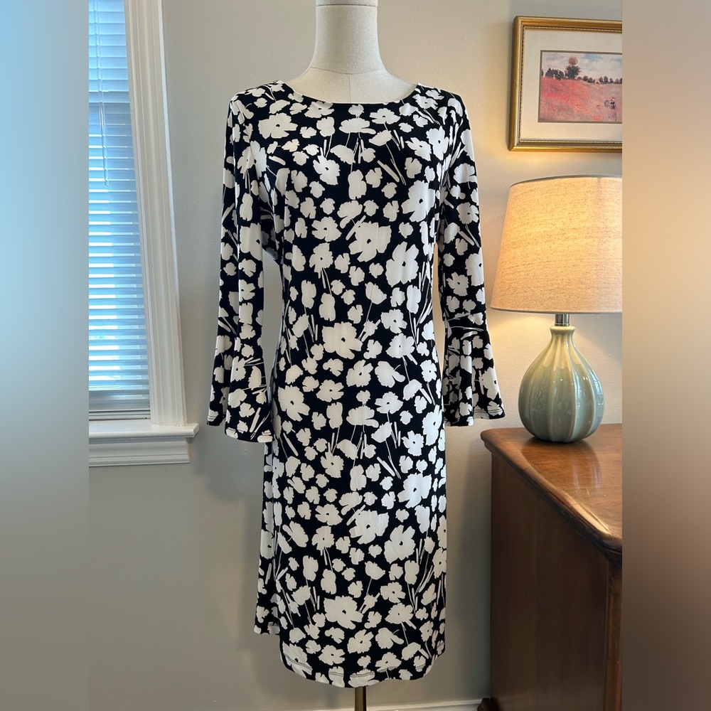 Tommy Hilfiger Knit Floral Midi Dress
